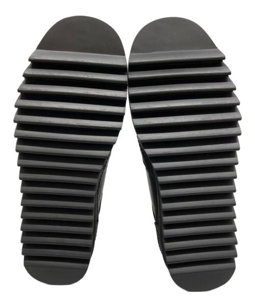 code number pasha（コードナンバーパシャ）code number pasha (コードナンバーパシャ) レザースニーカー ブラック サイズ:29の古着・服飾アイテム