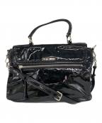 MIU MIUミュウミュウ）の古着「エナメルショルダーバッグ」｜ブラック