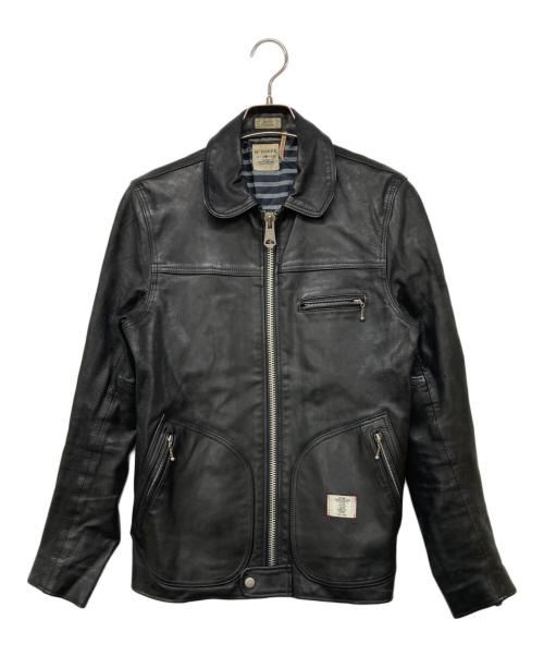 BEDWIN &THE HEARTBREAKERS（ベドウィンアンドザ ハートブレイカーズ）BEDWIN &THE HEARTBREAKERS (ベドウィンアンドザ ハートブレイカーズ) レザージャケット ブラック サイズ:3の古着・服飾アイテム