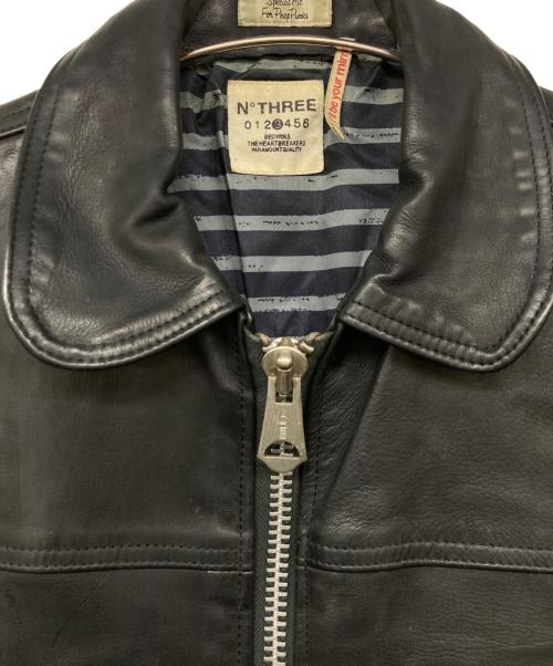 BEDWIN &THE HEARTBREAKERS（ベドウィンアンドザ ハートブレイカーズ）BEDWIN &THE HEARTBREAKERS (ベドウィンアンドザ ハートブレイカーズ) レザージャケット ブラック サイズ:3の古着・服飾アイテム