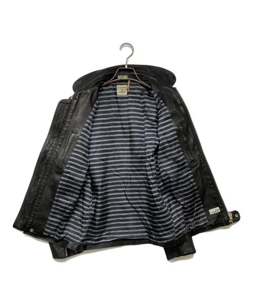 BEDWIN &THE HEARTBREAKERS（ベドウィンアンドザ ハートブレイカーズ）BEDWIN &THE HEARTBREAKERS (ベドウィンアンドザ ハートブレイカーズ) レザージャケット ブラック サイズ:3の古着・服飾アイテム