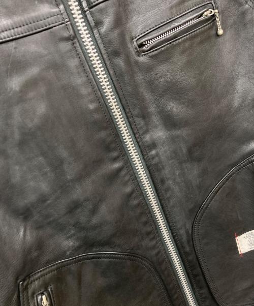 BEDWIN &THE HEARTBREAKERS（ベドウィンアンドザ ハートブレイカーズ）BEDWIN &THE HEARTBREAKERS (ベドウィンアンドザ ハートブレイカーズ) レザージャケット ブラック サイズ:3の古着・服飾アイテム