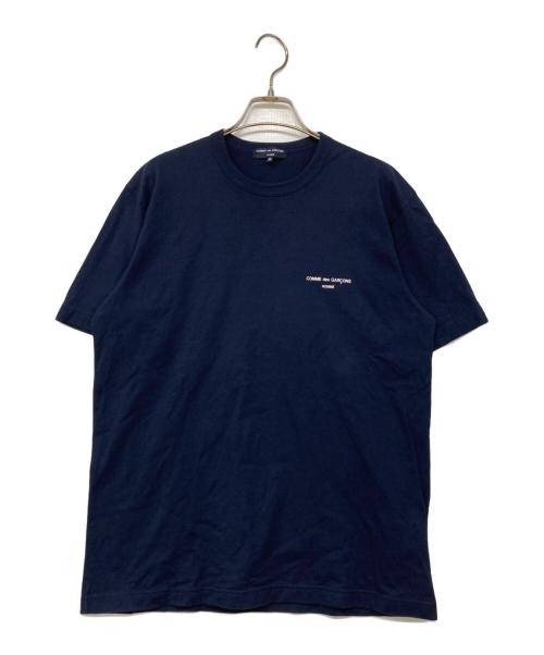 COMME des GARCONS HOMME（コムデギャルソン オム）COMME des GARCONS HOMME (コムデギャルソン オム) ロゴプリントTシャツ ネイビー サイズ:Mの古着・服飾アイテム
