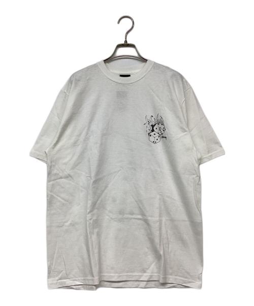 stussy（ステューシー）stussy (ステューシー) FIRE DICE TEE ホワイト サイズ:Mの古着・服飾アイテム