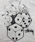 中古・古着 stussy (ステューシー) FIRE DICE TEE ホワイト サイズ:M：6000円