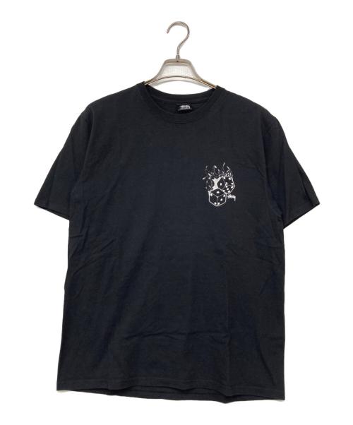 stussy（ステューシー）stussy (ステューシー) fire dice TEE ブラック サイズ:Mの古着・服飾アイテム