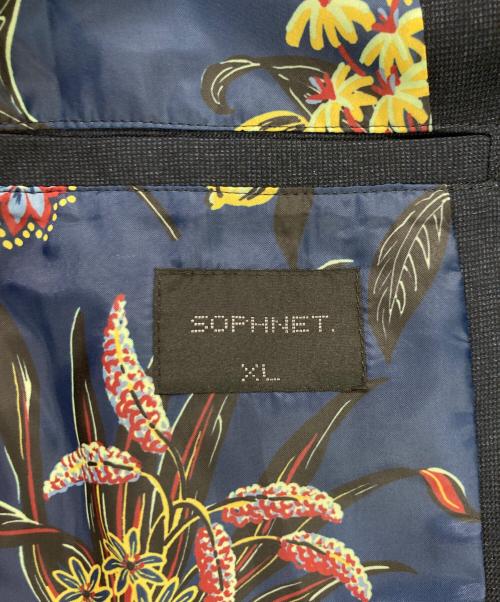 SOPHNET.（ソフネット）SOPHNET. (ソフネット) PINHEAD TWILL 2 BUTTON JACKET/ピンヘッド ツイル 2 ボタン ジャケット ネイビー サイズ:XLの古着・服飾アイテム