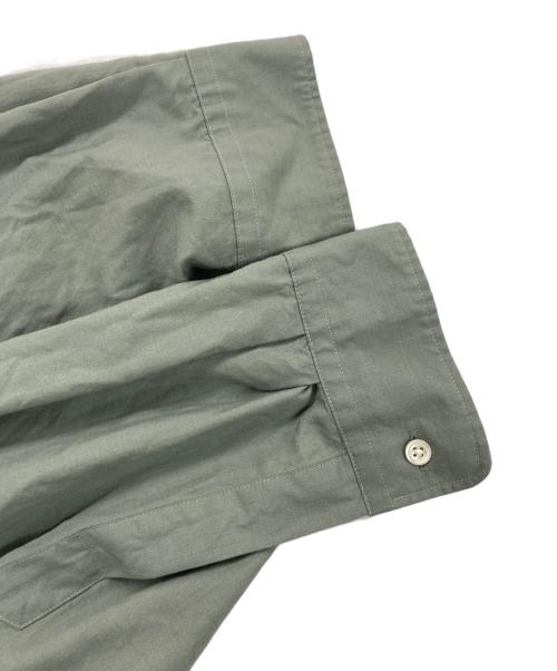 Graphpaper（グラフペーパー）Graphpaper (グラフペーパー) FINE WOOL TROPICAL OVERSIZED REGULAR COLLAR SHIRT グリーン サイズ:Fの古着・服飾アイテム