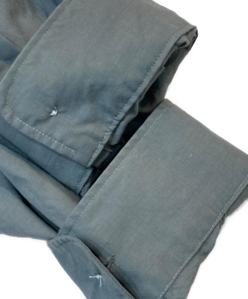 Graphpaper（グラフペーパー）Graphpaper (グラフペーパー) FINE WOOL TROPICAL OVERSIZED REGULAR COLLAR SHIRT グリーン サイズ:Fの古着・服飾アイテム