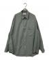 Graphpaper（グラフペーパー）の古着「FINE WOOL TROPICAL OVERSIZED REGULAR COLLAR SHIRT」｜グリーン