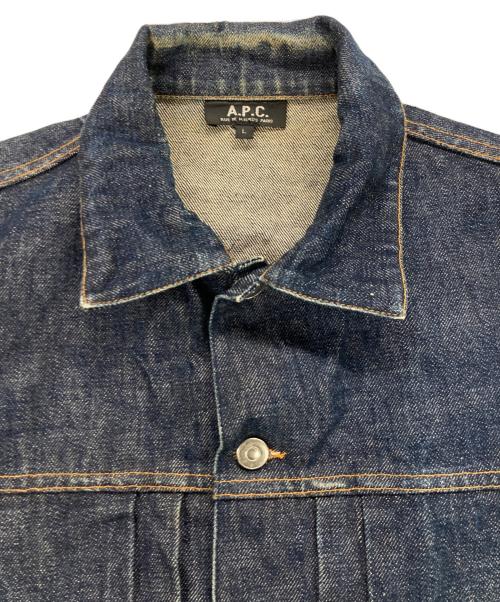 A.P.C.（アーペーセー）A.P.C. (アーペーセー) 2ndタイプデニムジャケット ブルー サイズ:Lの古着・服飾アイテム
