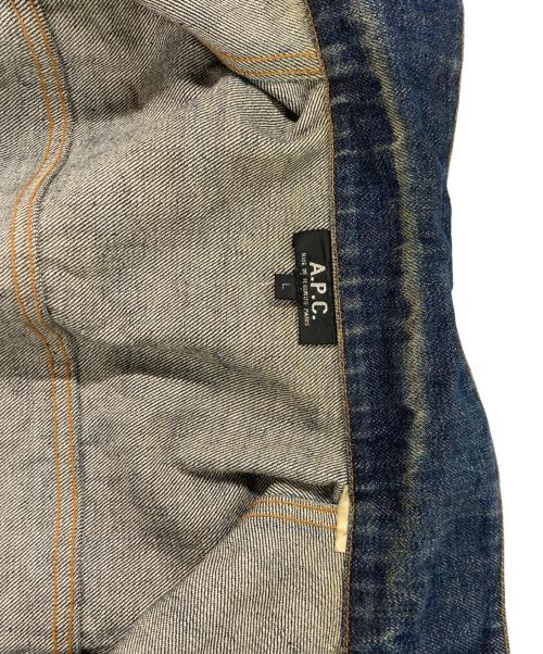 A.P.C.（アーペーセー）A.P.C. (アーペーセー) 2ndタイプデニムジャケット ブルー サイズ:Lの古着・服飾アイテム