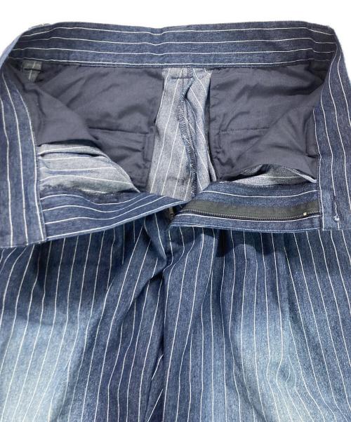 seyto（セイト）seyto (セイト) Stripe layered flare denim pants インディゴ サイズ:1の古着・服飾アイテム