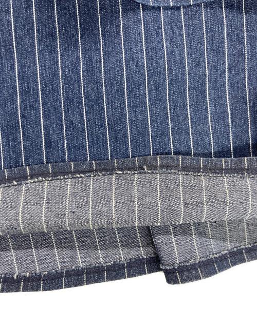 seyto（セイト）seyto (セイト) Stripe layered flare denim pants インディゴ サイズ:1の古着・服飾アイテム