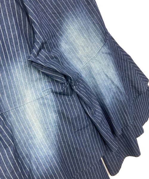 seyto（セイト）seyto (セイト) Stripe layered flare denim pants インディゴ サイズ:1の古着・服飾アイテム