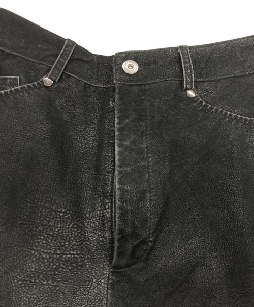 PRANK PROJECT（プランクプロジェクト）PRANK PROJECT (プランクプロジェクト) Italian Vegan Leather Washed Pants ブラック サイズ:36の古着・服飾アイテム
