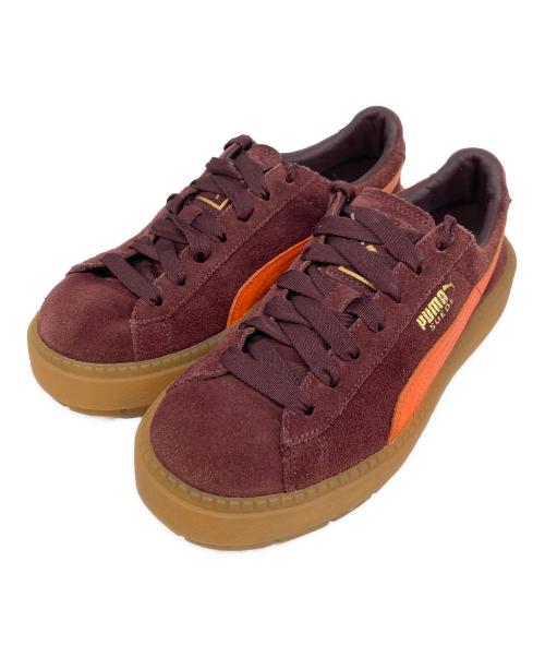 PUMA（プーマ）PUMA (プーマ) Suede Platform Trace/スウェード プラットフォーム トレース ブラウン サイズ:24の古着・服飾アイテム