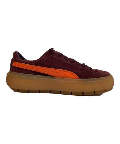 PUMA（プーマ）PUMA (プーマ) Suede Platform Trace/スウェード プラットフォーム トレース ブラウン サイズ:24の古着・服飾アイテム