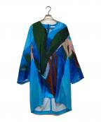 HIROKO KOSHINOヒロコ コシノ）の古着「アートプリントブラウス」｜ブルー