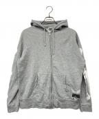 blackmeansブラックミーンズ）の古着「ボーンジップパーカー」｜グレー