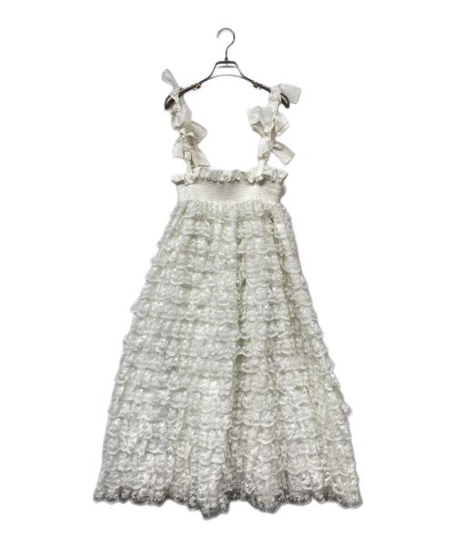 Bibiy.（ビビィ）Bibiy. (ビビィ) MIMI LACE SKIRT ホワイト サイズ:Fの古着・服飾アイテム