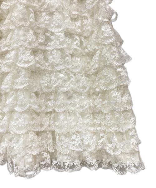 Bibiy.（ビビィ）Bibiy. (ビビィ) MIMI LACE SKIRT ホワイト サイズ:Fの古着・服飾アイテム