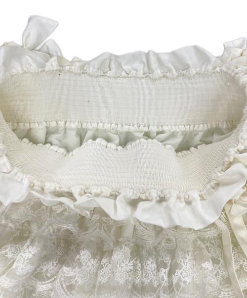 Bibiy.（ビビィ）Bibiy. (ビビィ) MIMI LACE SKIRT ホワイト サイズ:Fの古着・服飾アイテム