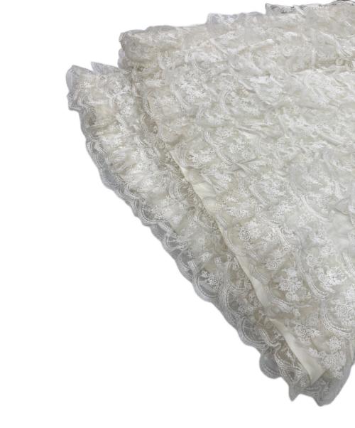 Bibiy.（ビビィ）Bibiy. (ビビィ) MIMI LACE SKIRT ホワイト サイズ:Fの古着・服飾アイテム