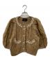 Simone Rocha（シモーネ ロシャ）の古着「半袖ビジューニットカーディガン」｜ブラウン