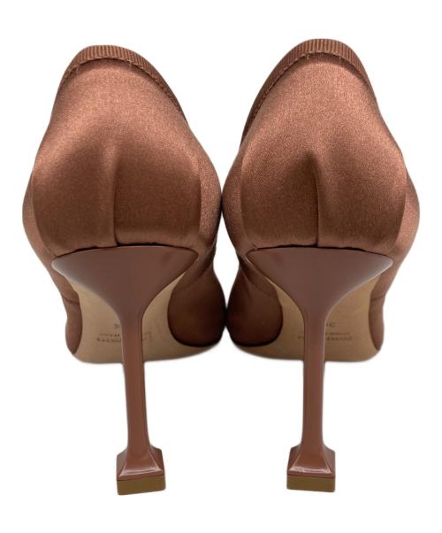 MIU MIU（ミュウミュウ）MIU MIU (ミュウミュウ) サテンバレエパンプス ブラウン サイズ:36 1/2の古着・服飾アイテム