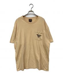 HARLEY-DAVIDSON（ハーレーダビッドソン）の古着「ポケットTシャツ」｜ベージュ