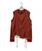 SYU.HOMME/FEMMシュウオムフェム）の古着「Mulch Shrink long sleeves」｜レッド