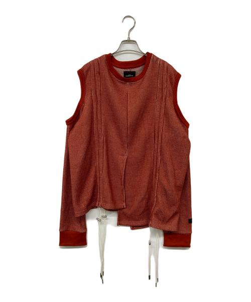 SYU.HOMME/FEMM（シュウオムフェム）SYU.HOMME/FEMM (シュウオムフェム) Mulch Shrink long sleeves レッド サイズ:2の古着・服飾アイテム