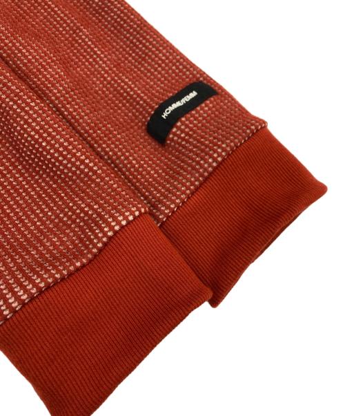 SYU.HOMME/FEMM（シュウオムフェム）SYU.HOMME/FEMM (シュウオムフェム) Mulch Shrink long sleeves レッド サイズ:2の古着・服飾アイテム