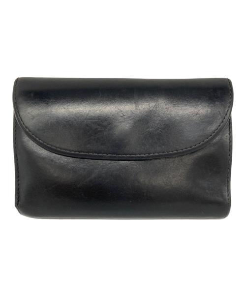 Whitehouse Cox（ホワイトハウスコックス）Whitehouse Cox (ホワイトハウスコックス) 3 FOLD WALLET ブラックの古着・服飾アイテム