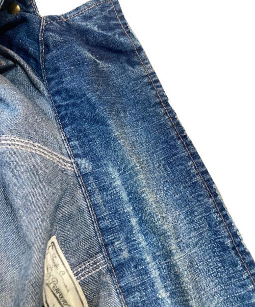 Schott（ショット）Schott (ショット) ペイント加工デニムカバーオール ブルー サイズ:Sの古着・服飾アイテム