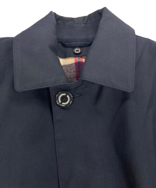 MACKINTOSH PHILOSOPHY（マッキントッシュ フィロソフィー）MACKINTOSH PHILOSOPHY (マッキントッシュ フィロソフィー) ライナー付ステンカラーコート ブラック サイズ:36の古着・服飾アイテム