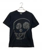 COMME des GARCONS HOMME PLUSコムデギャルソンオムプリュス）の古着「プリントTシャツ」｜ブラック