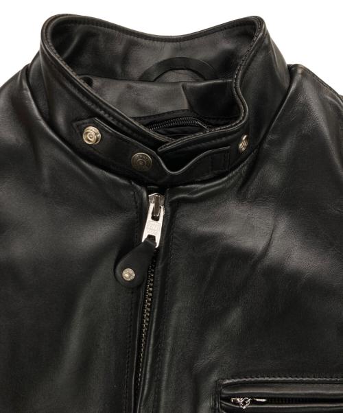 Schott（ショット）Schott (ショット) ライナー付シングルライダースジャケット ブラック サイズ:42の古着・服飾アイテム