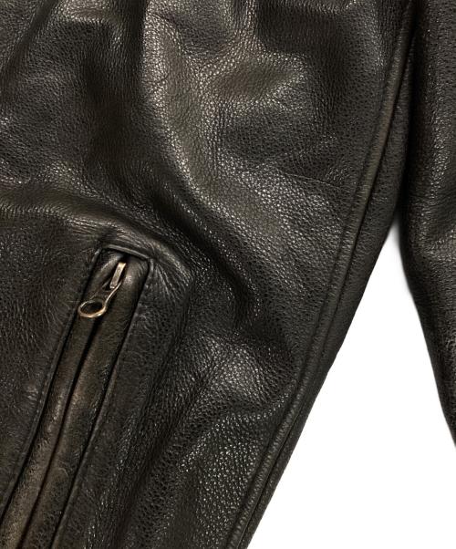 J.CREW（ジェイクルー）J.CREW (ジェイクルー) レザージップジャケット ブラック サイズ:Lの古着・服飾アイテム