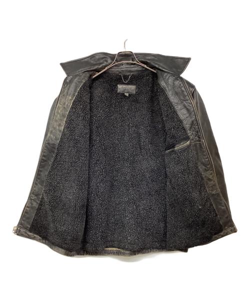 J.CREW（ジェイクルー）J.CREW (ジェイクルー) レザージップジャケット ブラック サイズ:Lの古着・服飾アイテム