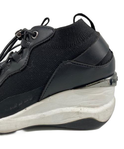 +DIANA（プラスダイアナ）+DIANA (プラスダイアナ) ハイカットスニーカー ブラック サイズ:22.5の古着・服飾アイテム