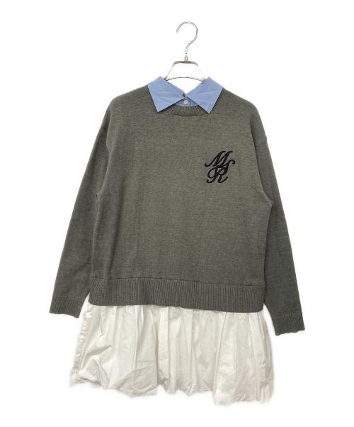 Mystrada（マイストラーダ）Mystrada (マイストラーダ) バルーンドッキングニット グレー サイズ:36の古着・服飾アイテム