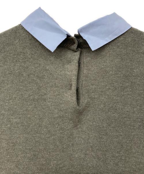 Mystrada（マイストラーダ）Mystrada (マイストラーダ) バルーンドッキングニット グレー サイズ:36の古着・服飾アイテム