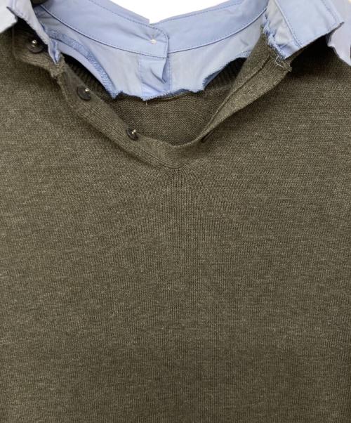 Mystrada（マイストラーダ）Mystrada (マイストラーダ) バルーンドッキングニット グレー サイズ:36の古着・服飾アイテム