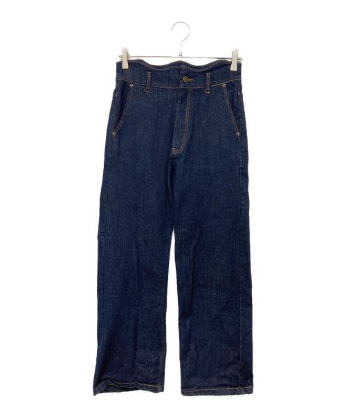Eaphi（エフィ）eaphi (エフィ) WAVE DESIGN HIGH WAIST DENIM/ウェーブデザインハイウェストデニム ブルー サイズ:2の古着・服飾アイテム