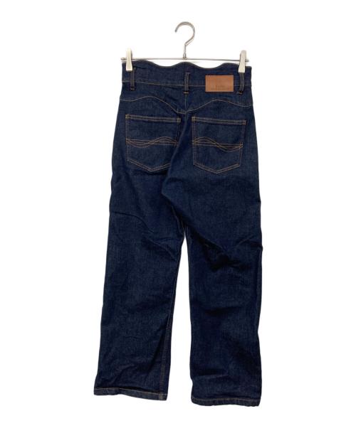 Eaphi（エフィ）eaphi (エフィ) WAVE DESIGN HIGH WAIST DENIM/ウェーブデザインハイウェストデニム ブルー サイズ:2の古着・服飾アイテム