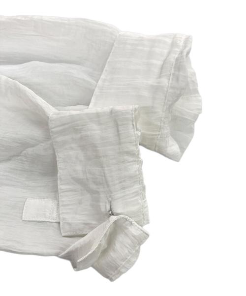 CELFORD（セルフォード）CELFORD (セルフォード) アシンメトリーペプラムフリルブラウス ホワイト サイズ:38の古着・服飾アイテム