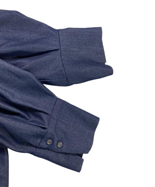 HER LIP TO（ハーリップトゥ）Her lip to (ハーリップトゥ) Belted Denim Effect Shirt Dress/デニムワンピース ネイビー サイズ:Sの古着・服飾アイテム