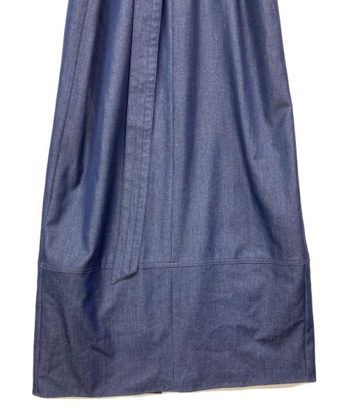 HER LIP TO（ハーリップトゥ）Her lip to (ハーリップトゥ) Belted Denim Effect Shirt Dress/デニムワンピース ネイビー サイズ:Sの古着・服飾アイテム